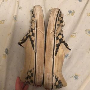 Checkered slip on Vans